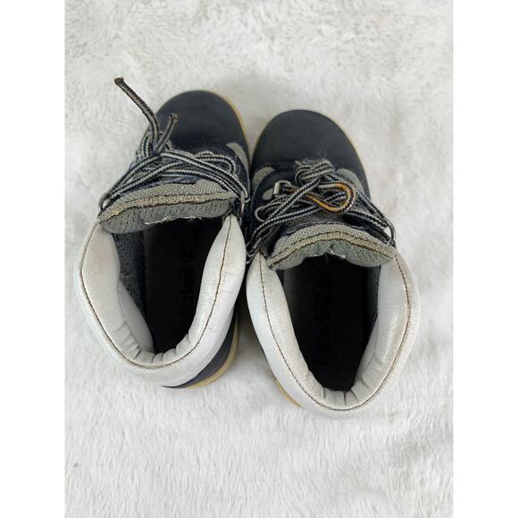 Timberland Toddler Field Boots Dark Navy White Nubuck Lace-Up Size 10M - Picture 5 of 8